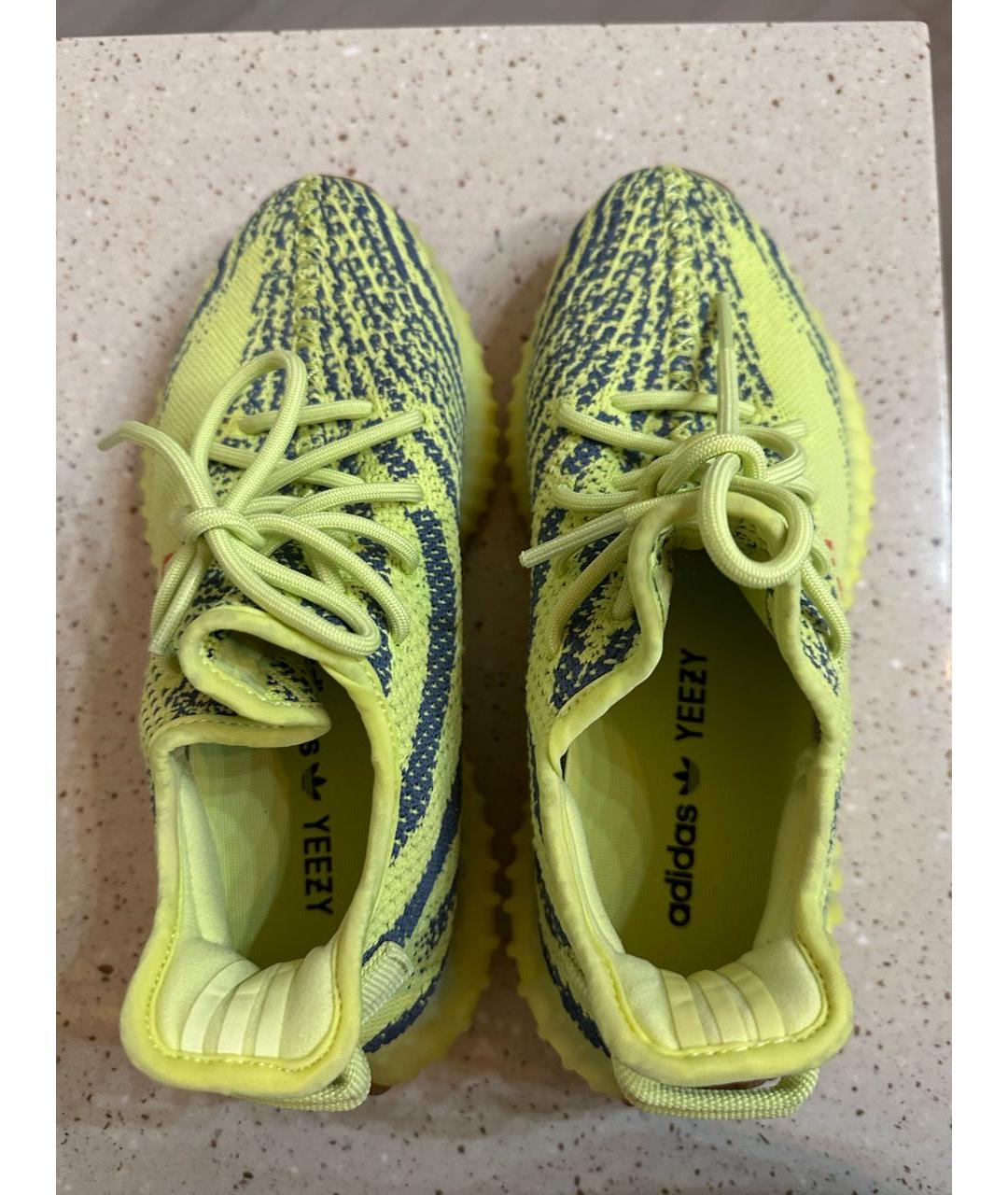 ADIDAS YEEZY Желтые кроссовки, фото 3