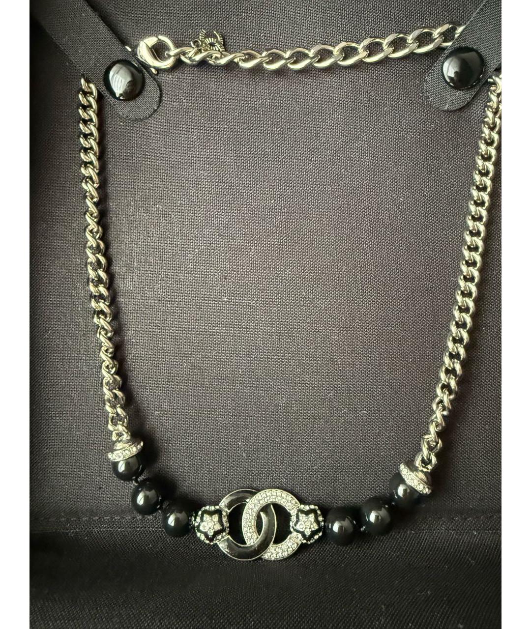 CHANEL Черный чокер, фото 3
