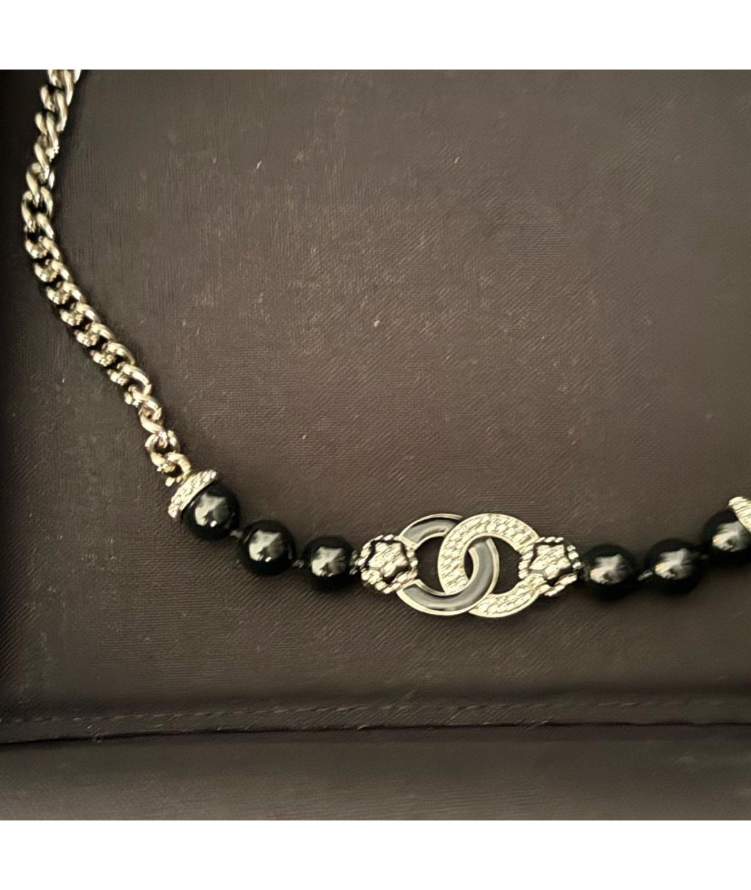 CHANEL Черный чокер, фото 2