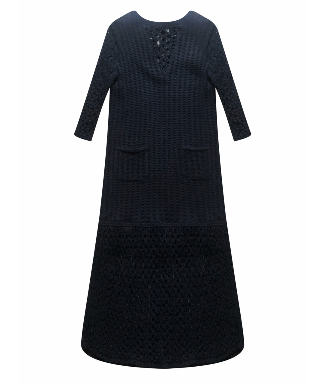 CHANEL Черное хлопковое повседневное платье, фото 1