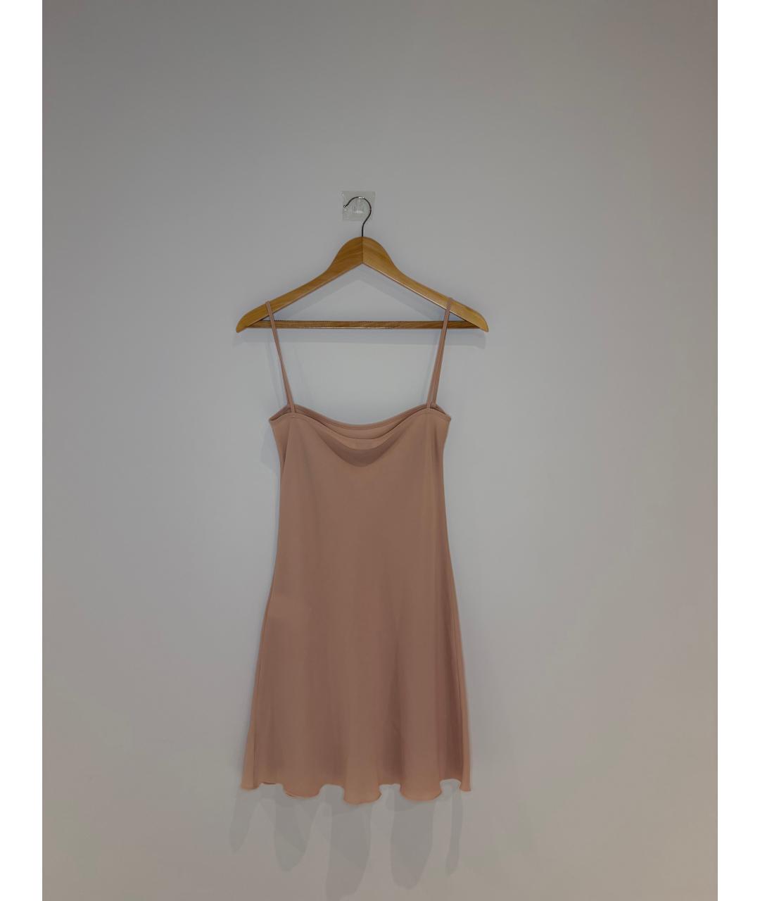 RED VALENTINO Бежевое кружевное вечернее платье, фото 6