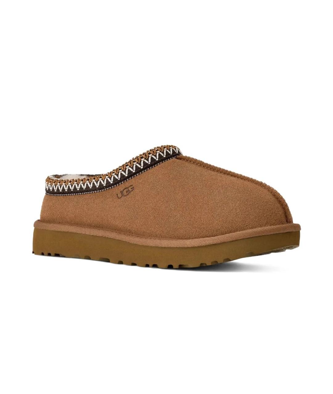 UGG AUSTRALIA Коричневые замшевые слипоны, фото 2