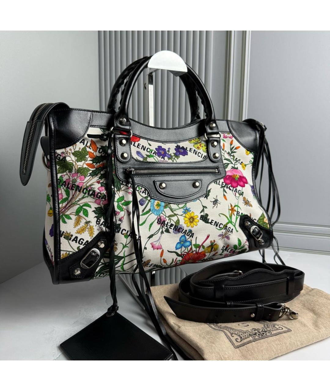 BALENCIAGA Мульти кожаная сумка с короткими ручками, фото 2