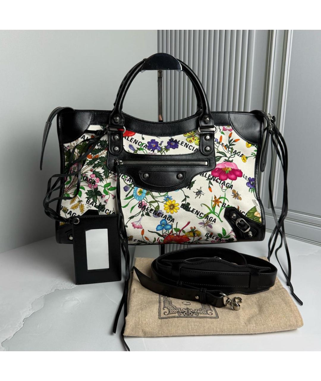 BALENCIAGA Мульти кожаная сумка с короткими ручками, фото 8