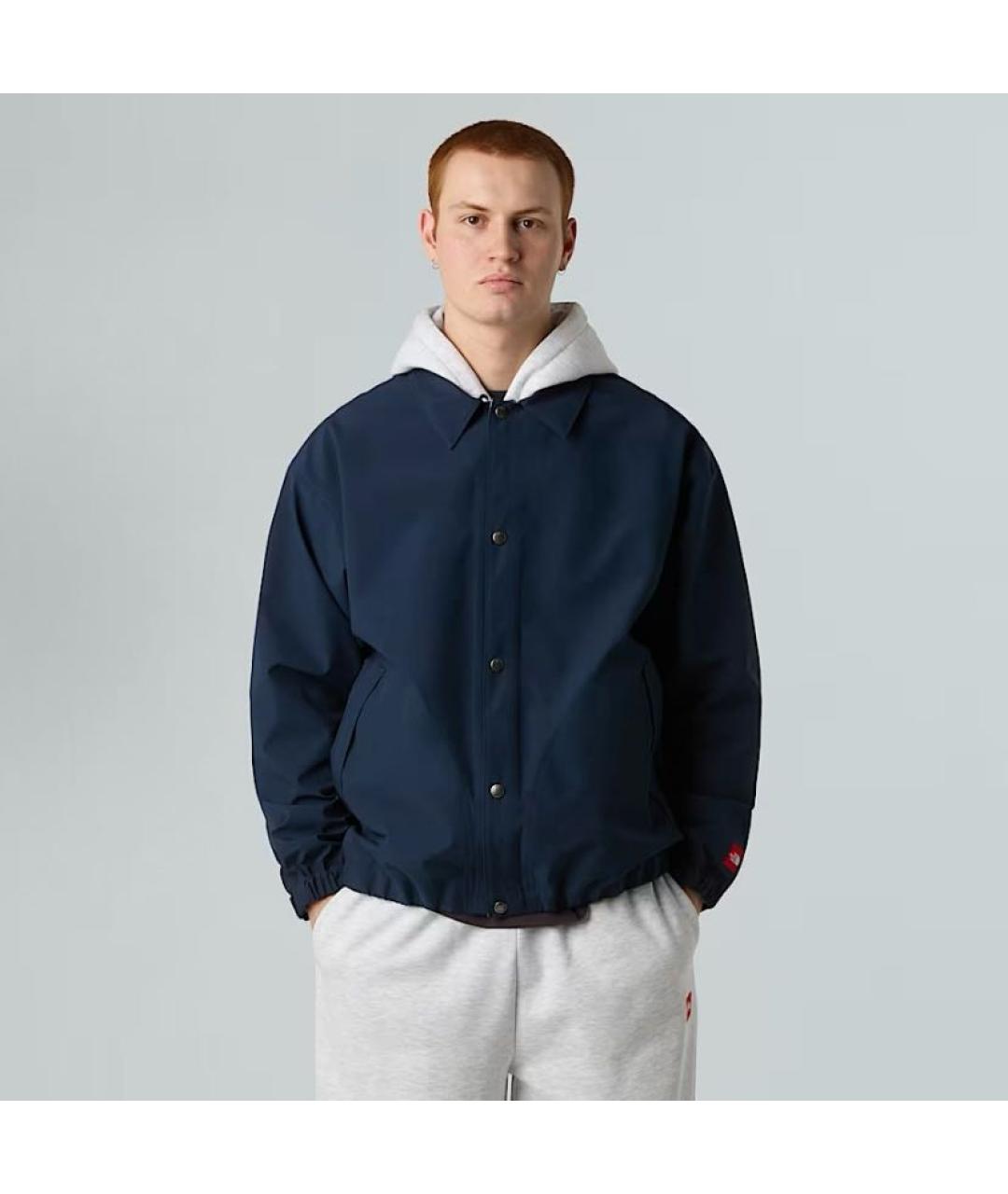THE NORTH FACE Темно-синяя полиэстеровая куртка, фото 3