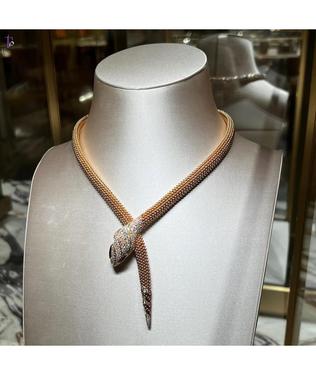 BVLGARI Золотое колье из розового золота, фото 3