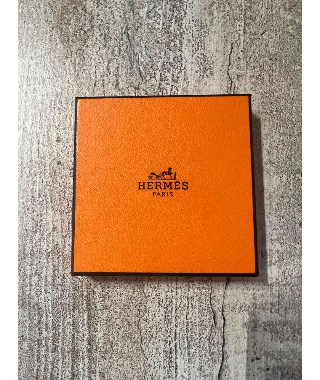 HERMES Коричневый кожаный браслет, фото 4