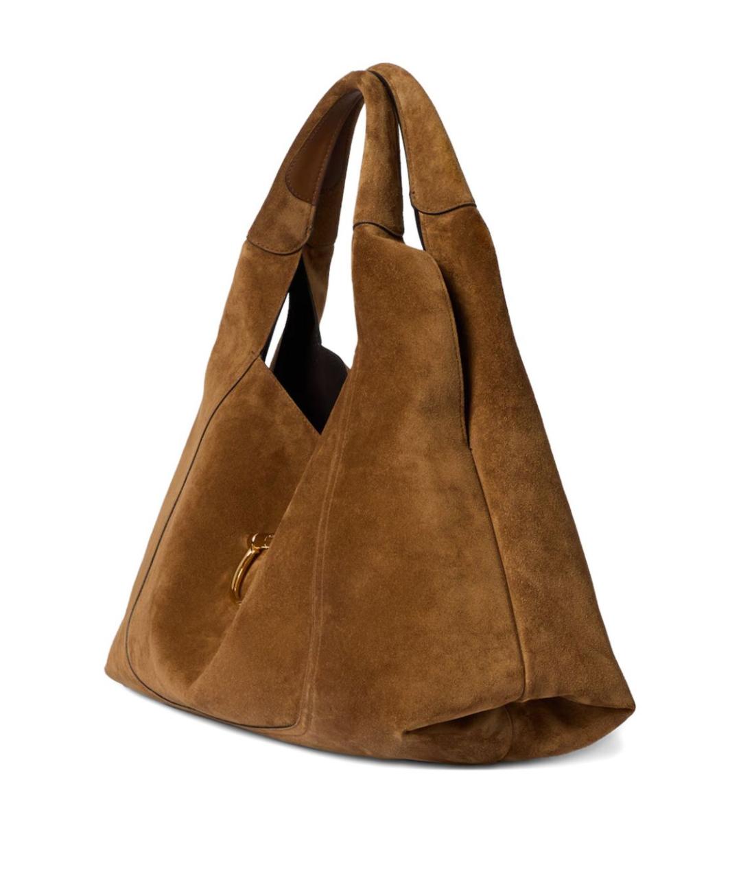 GUCCI Коричневая замшевая сумка через плечо, фото 4