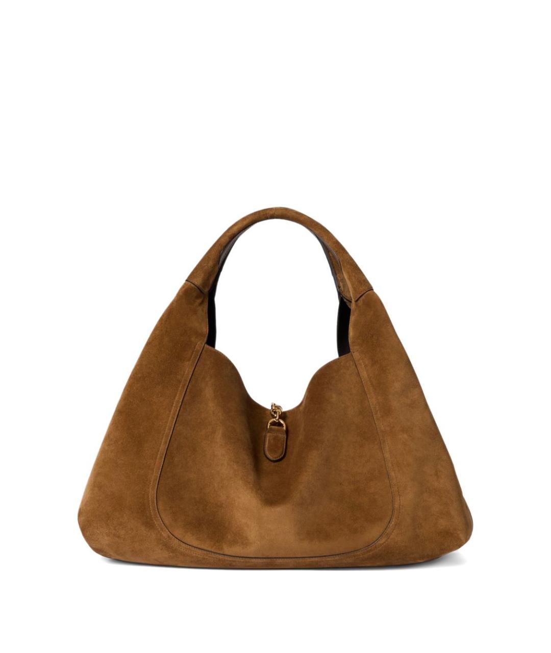 GUCCI Коричневая замшевая сумка через плечо, фото 3