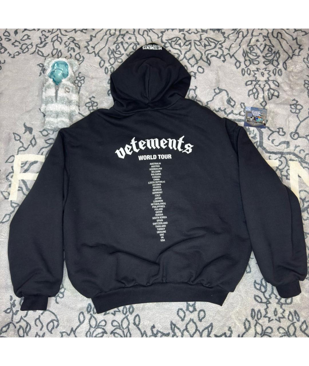 VETEMENTS Черная хлопковая куртка, фото 4