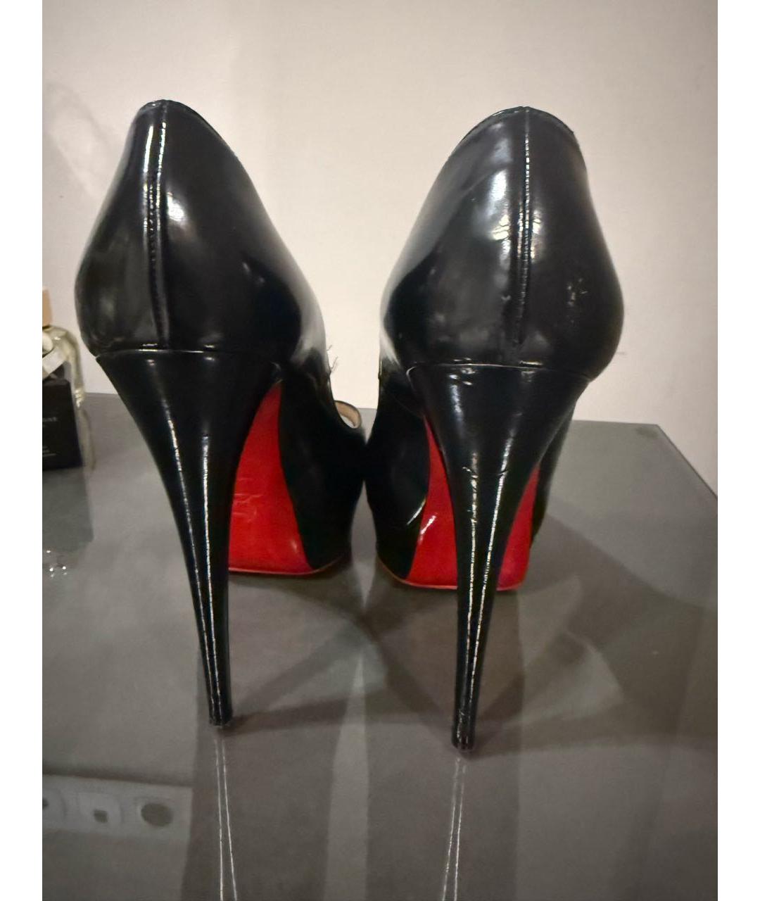 CHRISTIAN LOUBOUTIN Черные туфли из лакированной кожи, фото 4