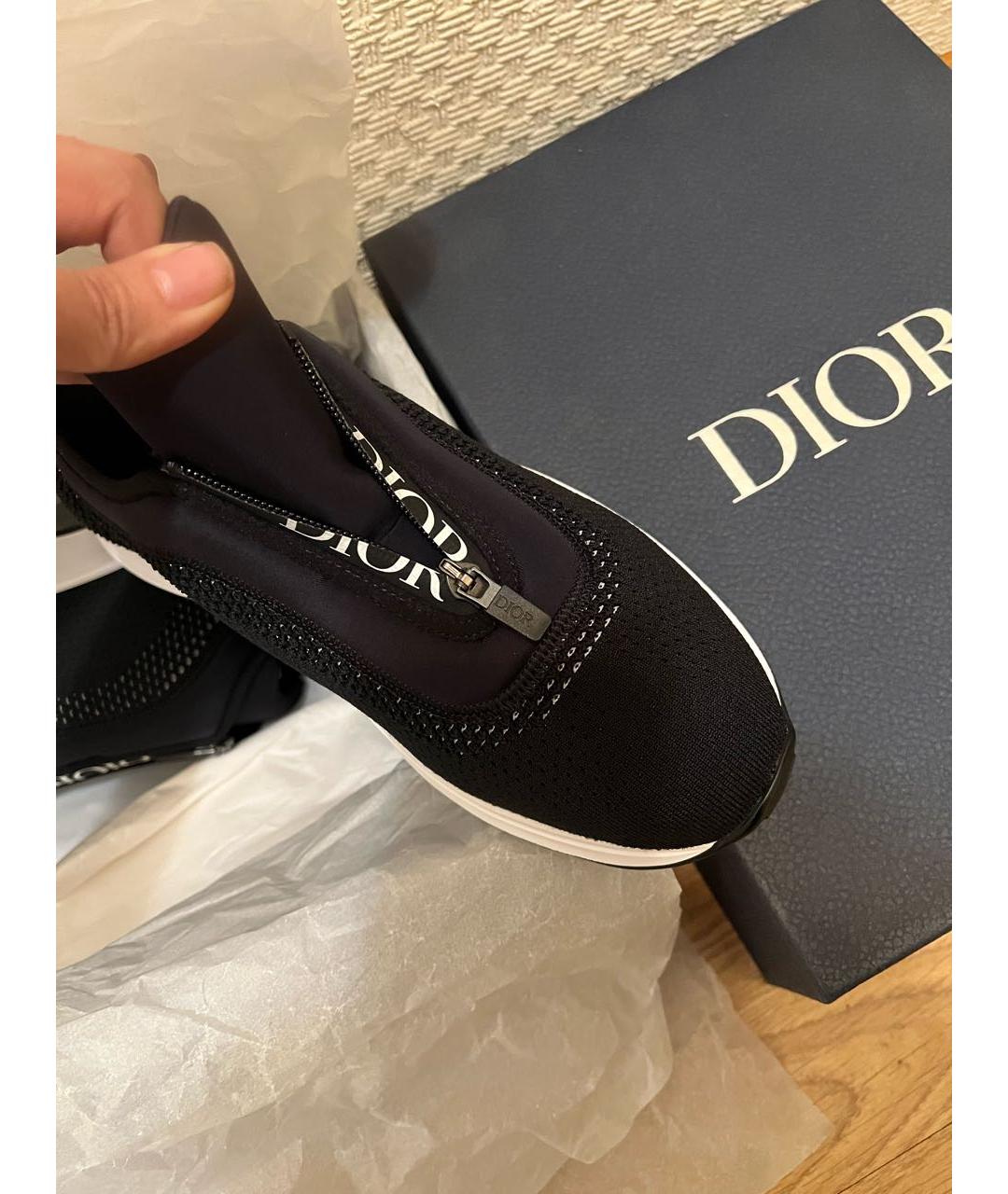 CHRISTIAN DIOR Черные низкие кроссовки / кеды, фото 5