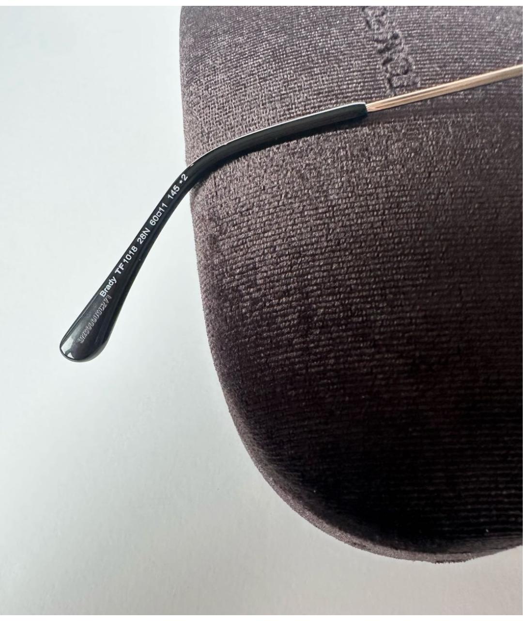 TOM FORD Зеленые металлические солнцезащитные очки, фото 8