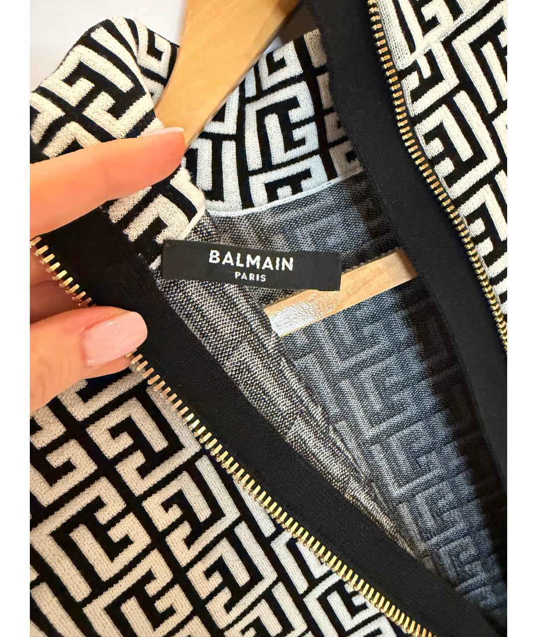BALMAIN Белое вискозное платье, фото 5