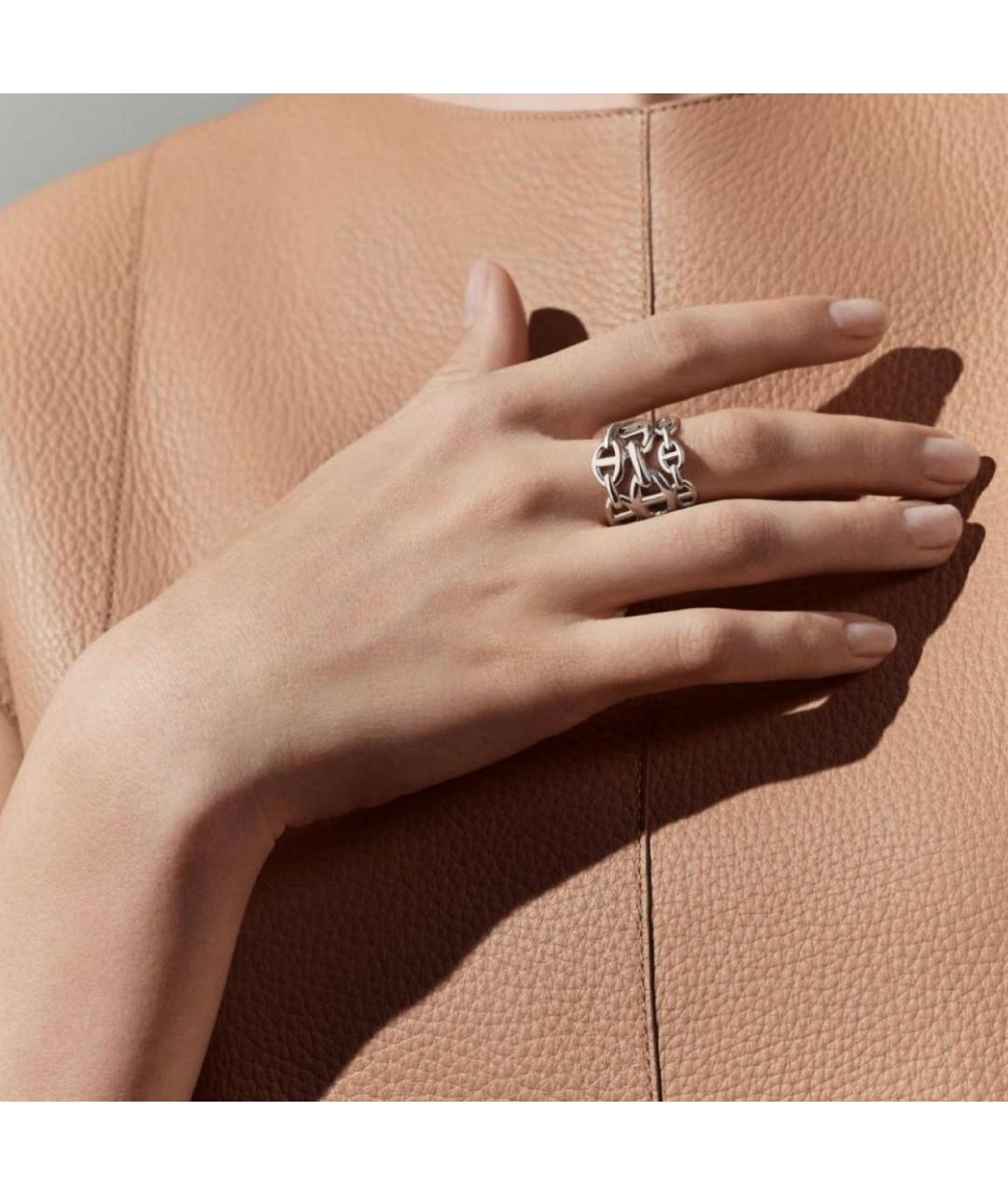 HERMES Серебряное серебряное кольцо, фото 3