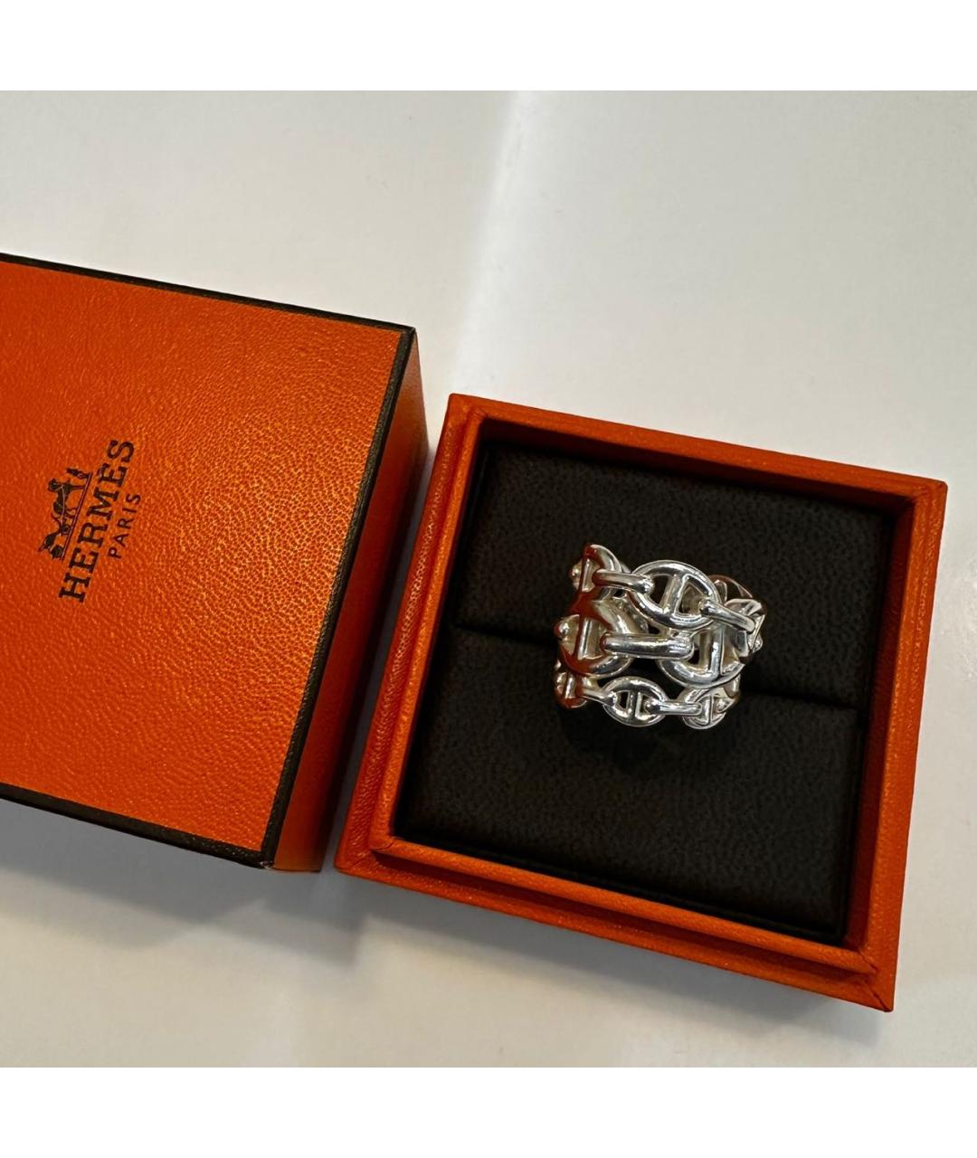 HERMES Серебряное серебряное кольцо, фото 2