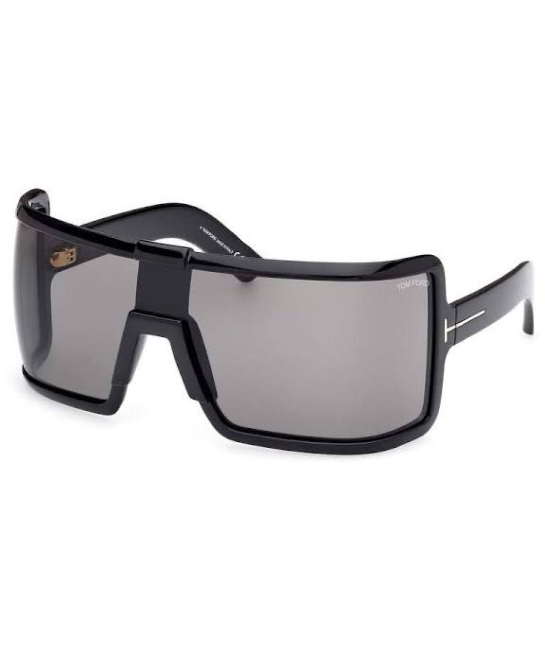 TOM FORD Черные пластиковые солнцезащитные очки, фото 1