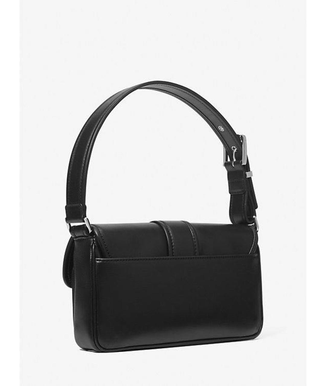 MICHAEL KORS Черная кожаная сумка с короткими ручками, фото 2