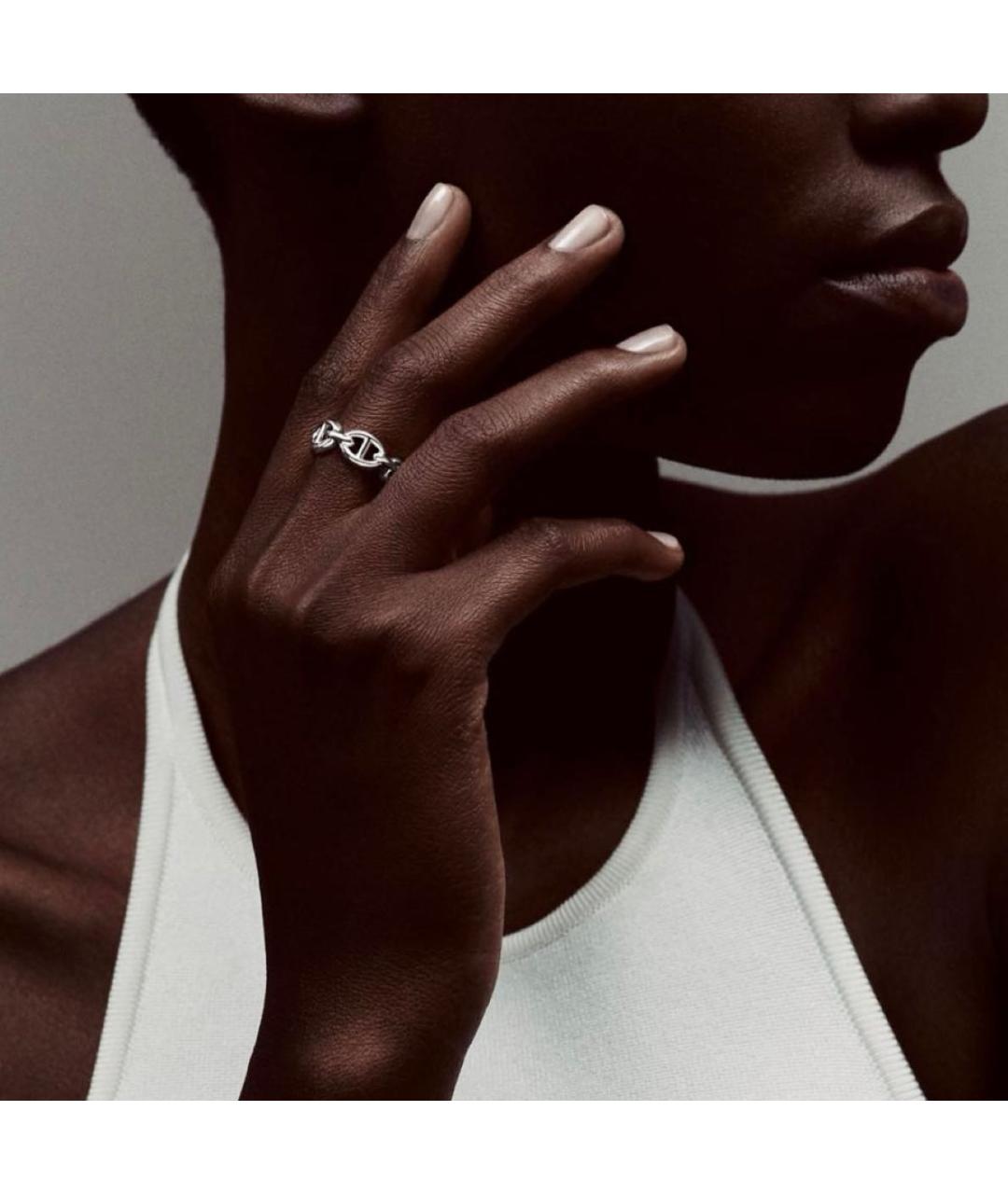 HERMES Серебряное серебряное кольцо, фото 3