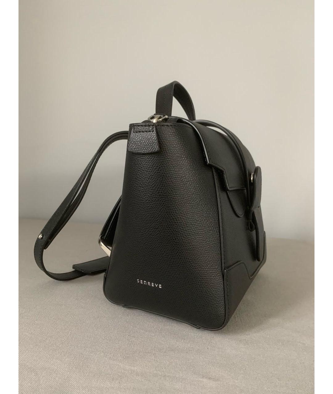 SENREVE Черная кожаная сумка через плечо, фото 2
