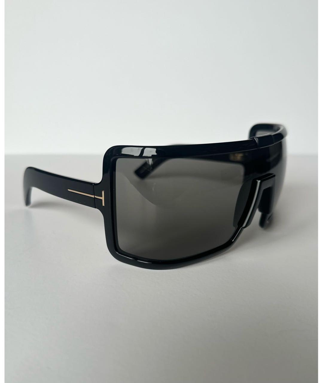 TOM FORD Черные пластиковые солнцезащитные очки, фото 5