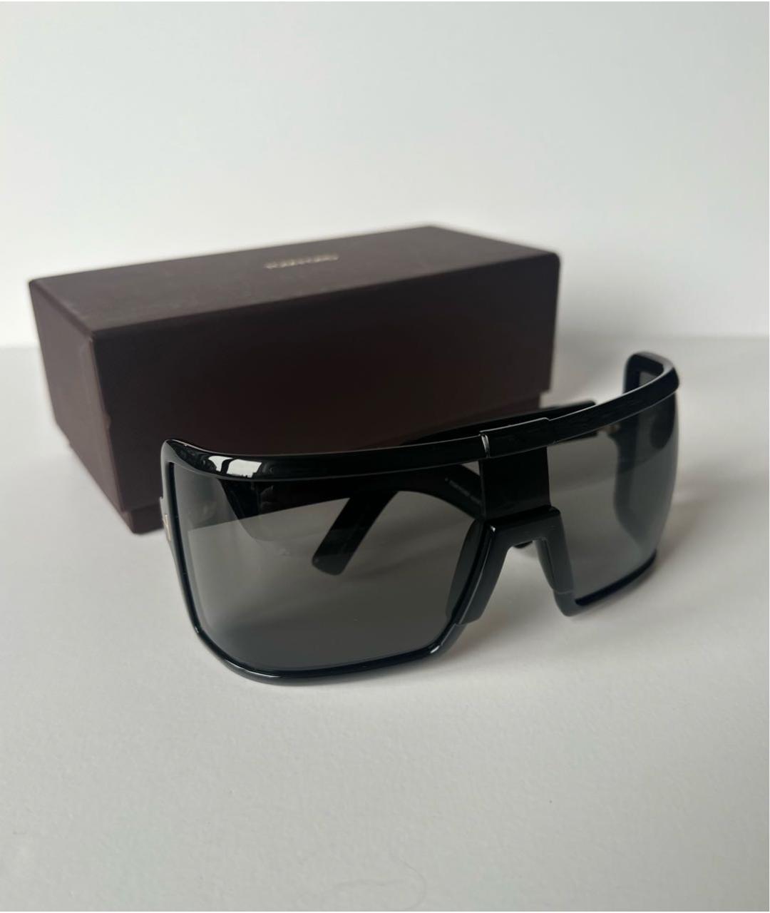 TOM FORD Черные пластиковые солнцезащитные очки, фото 4