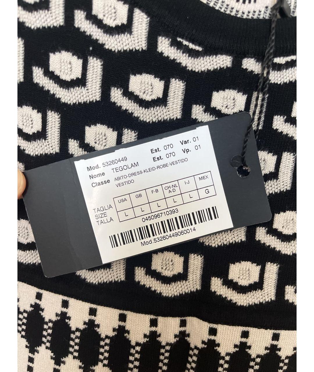 WEEKEND MAX MARA Черное вискозное повседневное платье, фото 5