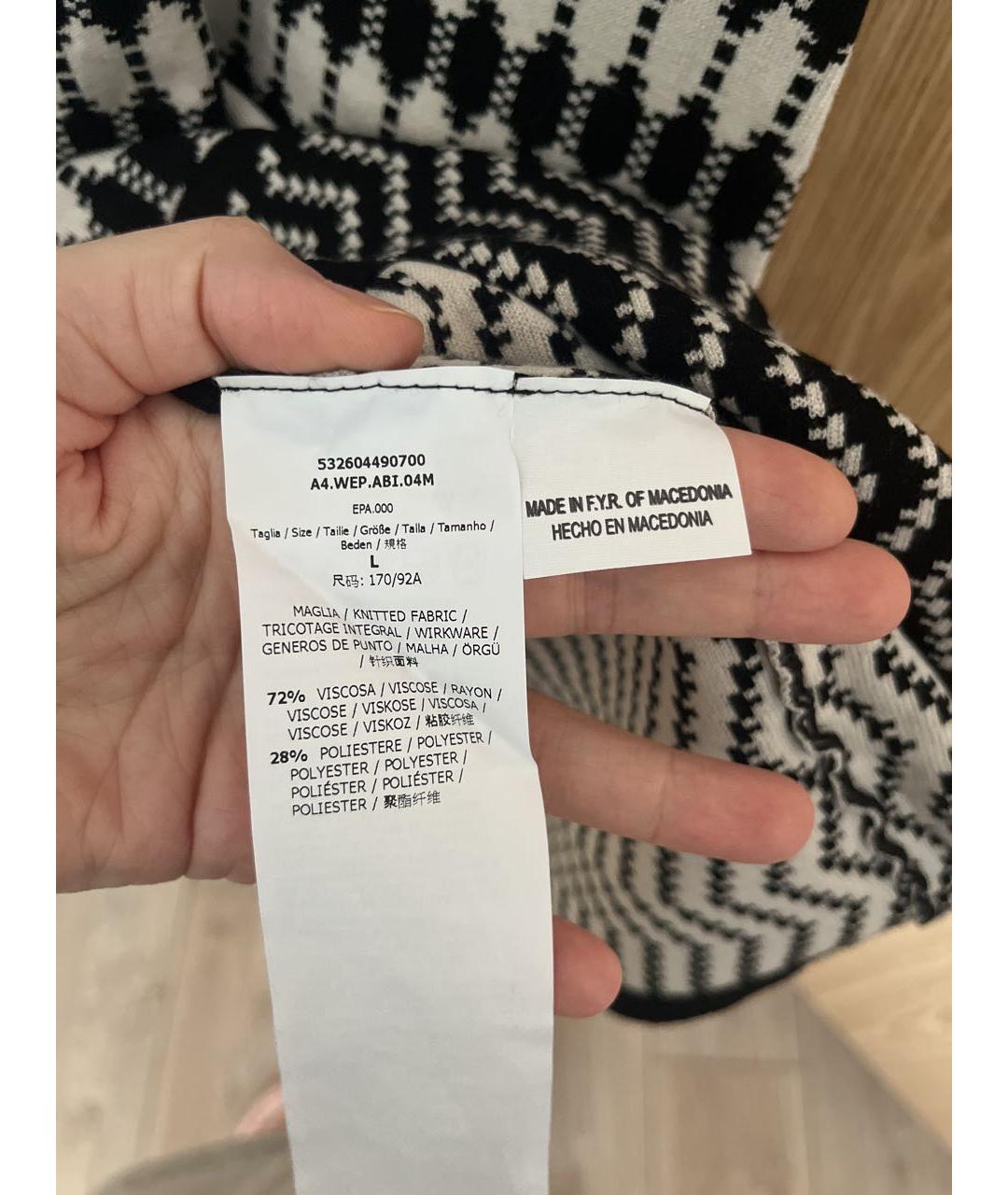 WEEKEND MAX MARA Черное вискозное повседневное платье, фото 6