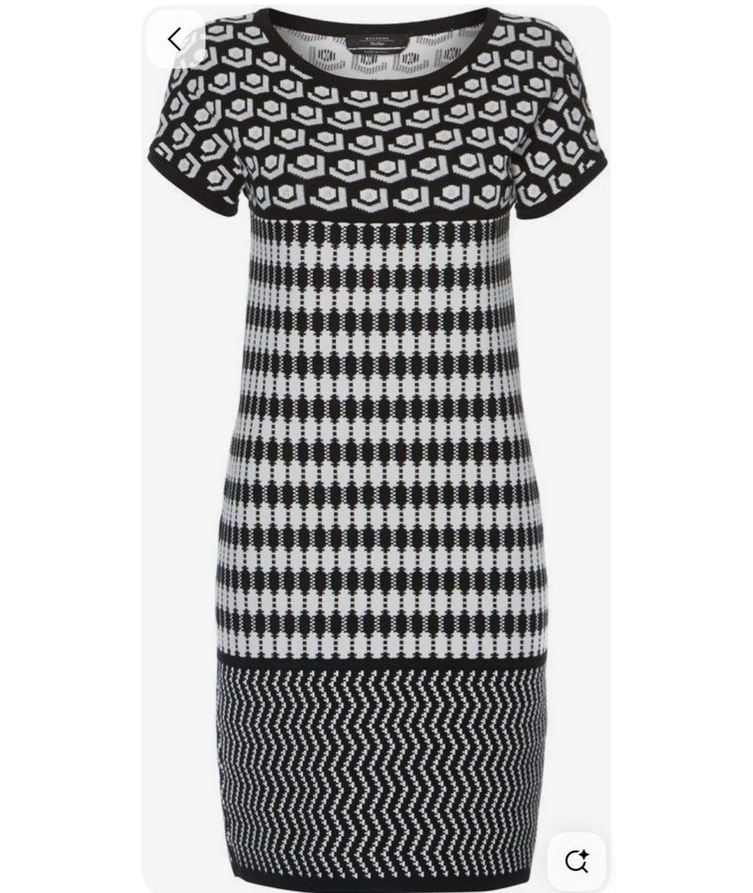 WEEKEND MAX MARA Черное вискозное повседневное платье, фото 9