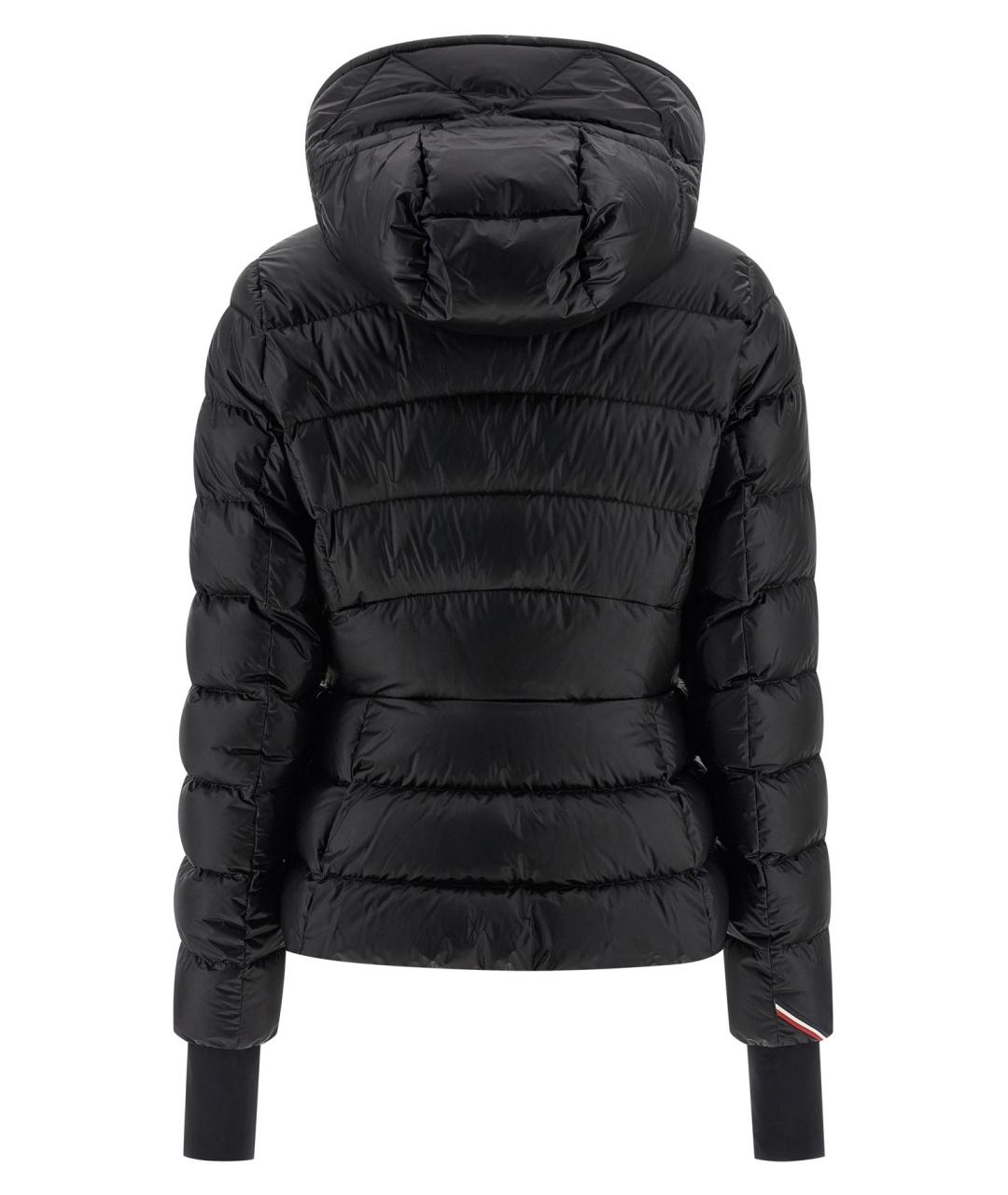MONCLER Черный полиамидовый пуховик, фото 2