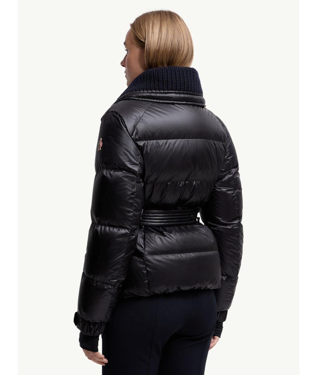 MONCLER Темно-синий полиамидовый пуховик, фото 3