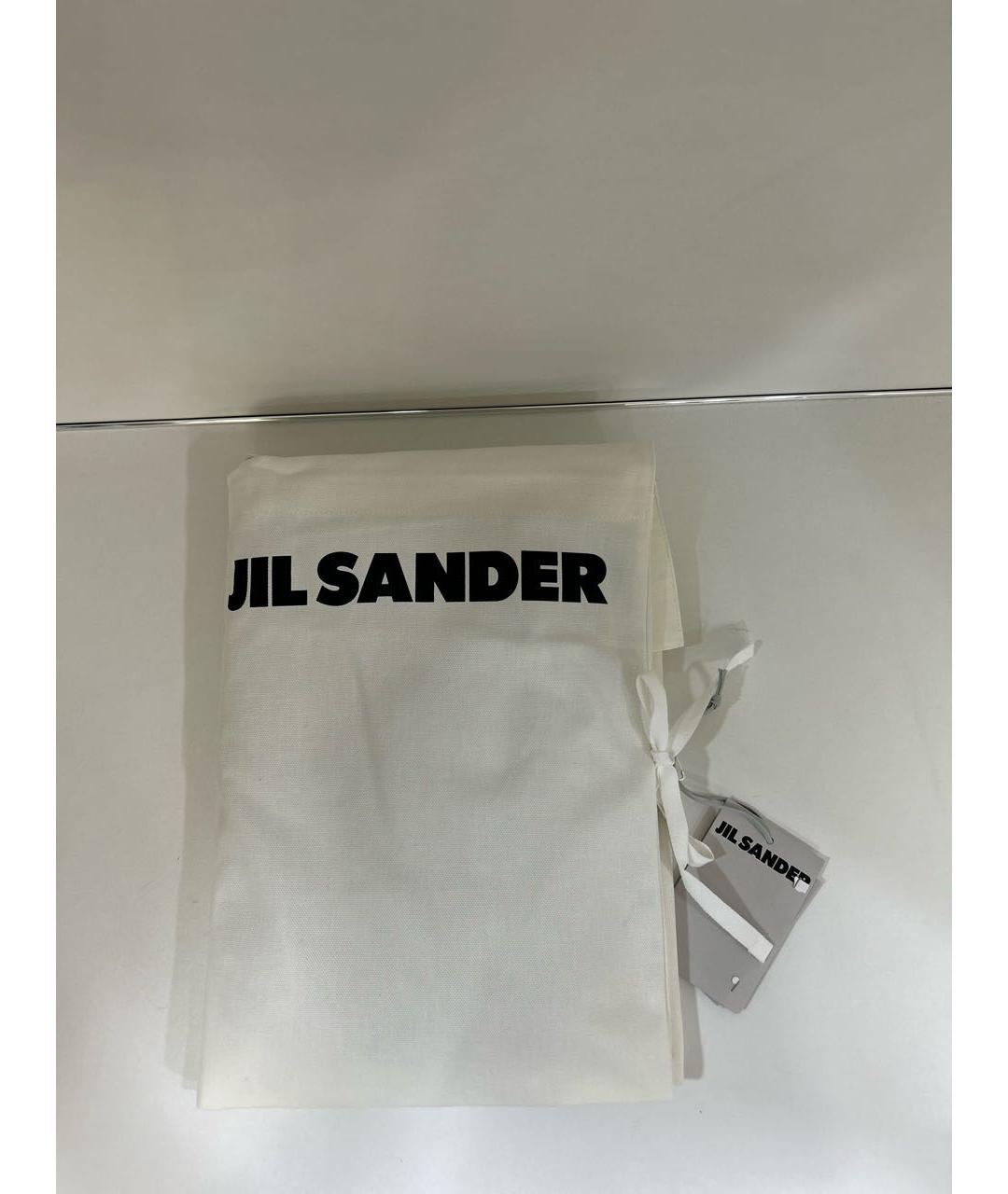 JIL SANDER Серая хлопковая футболка, фото 6