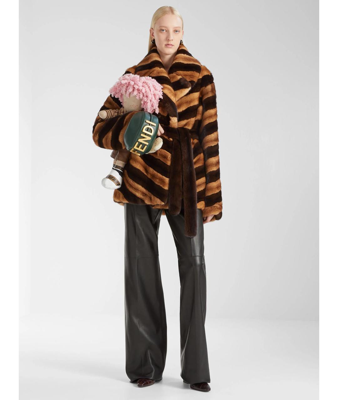 FENDI Зеленая кожаная сумка через плечо, фото 2