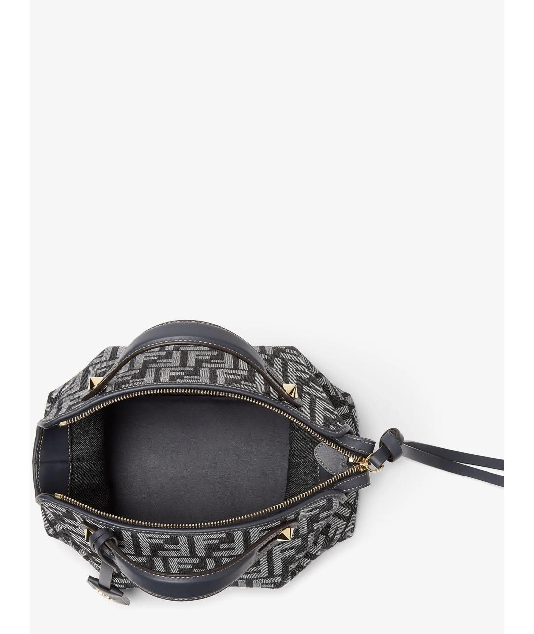 FENDI Синяя деним сумка тоут, фото 6