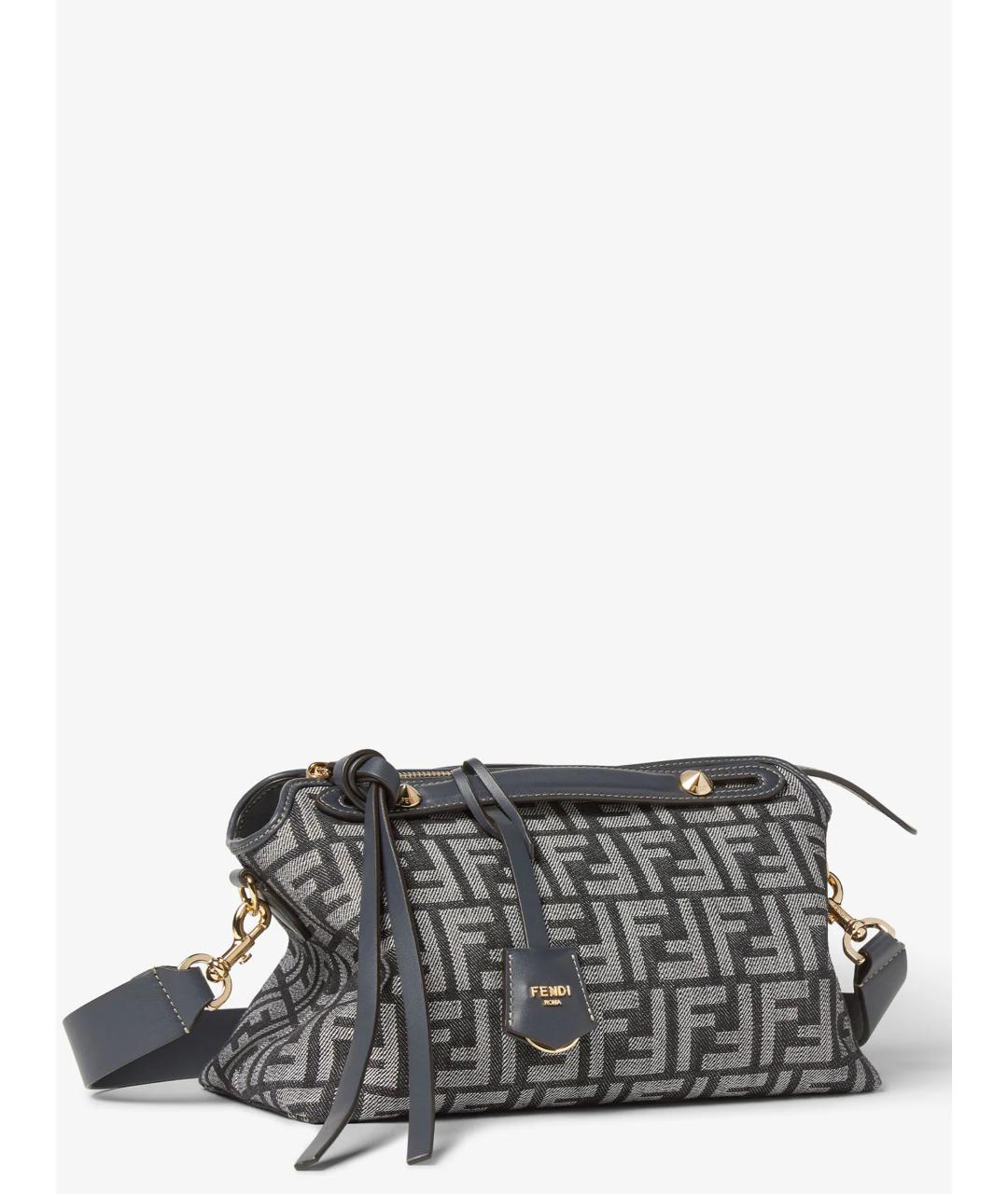 FENDI Синяя деним сумка тоут, фото 3