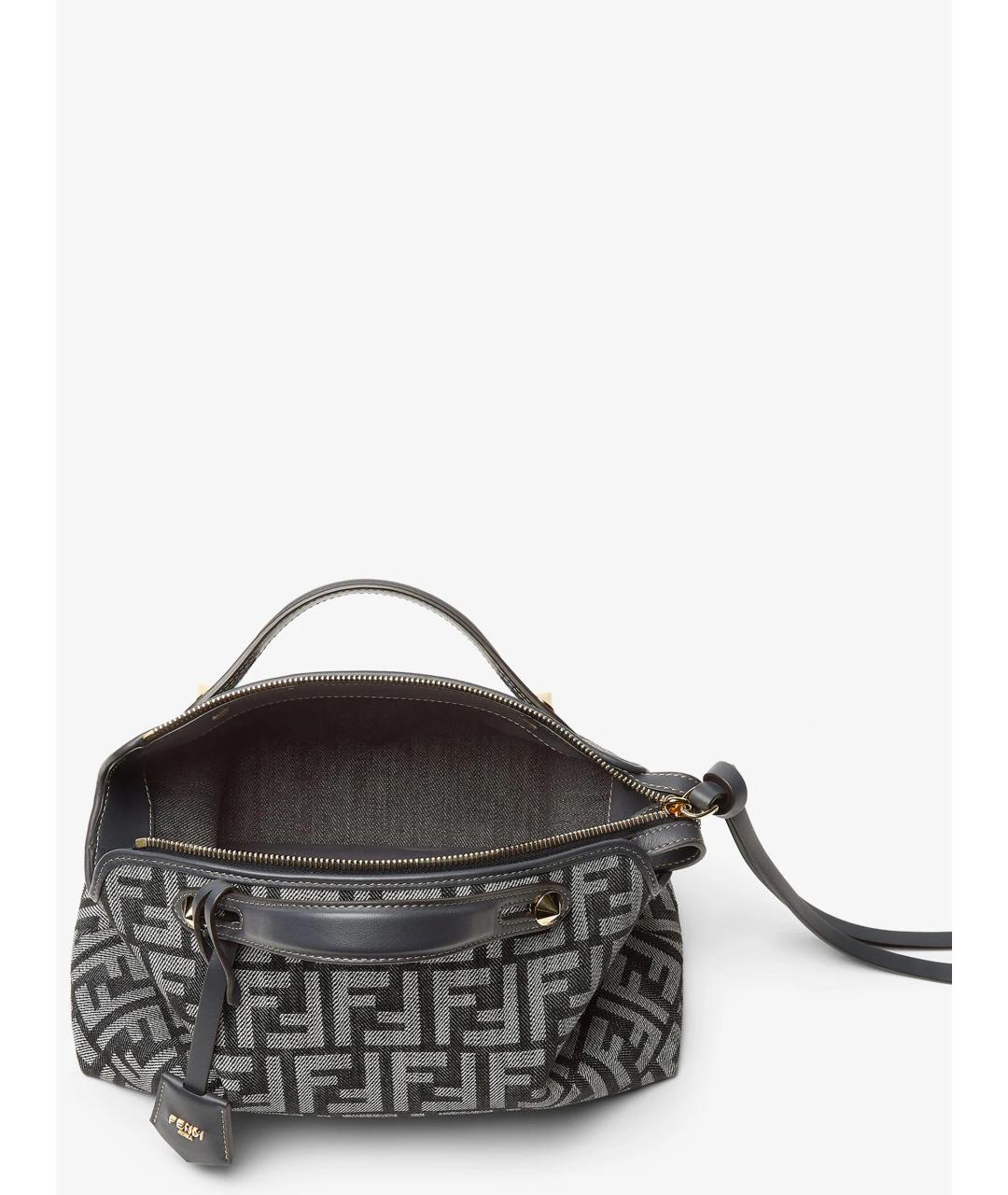 FENDI Синяя деним сумка тоут, фото 5