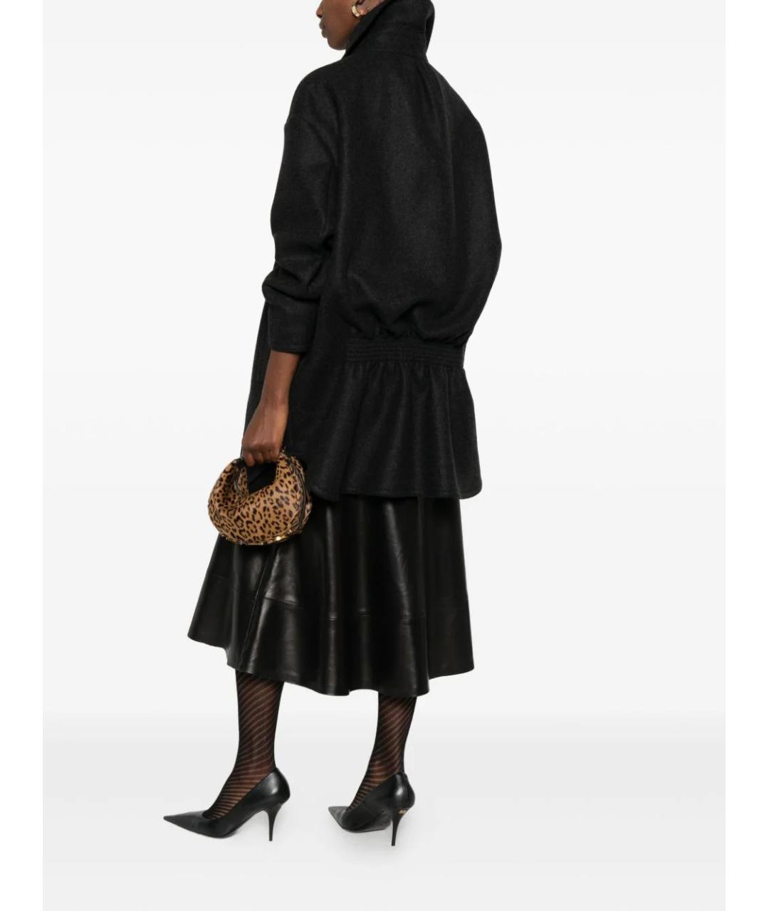 FENDI Серое вискозное пальто, фото 4