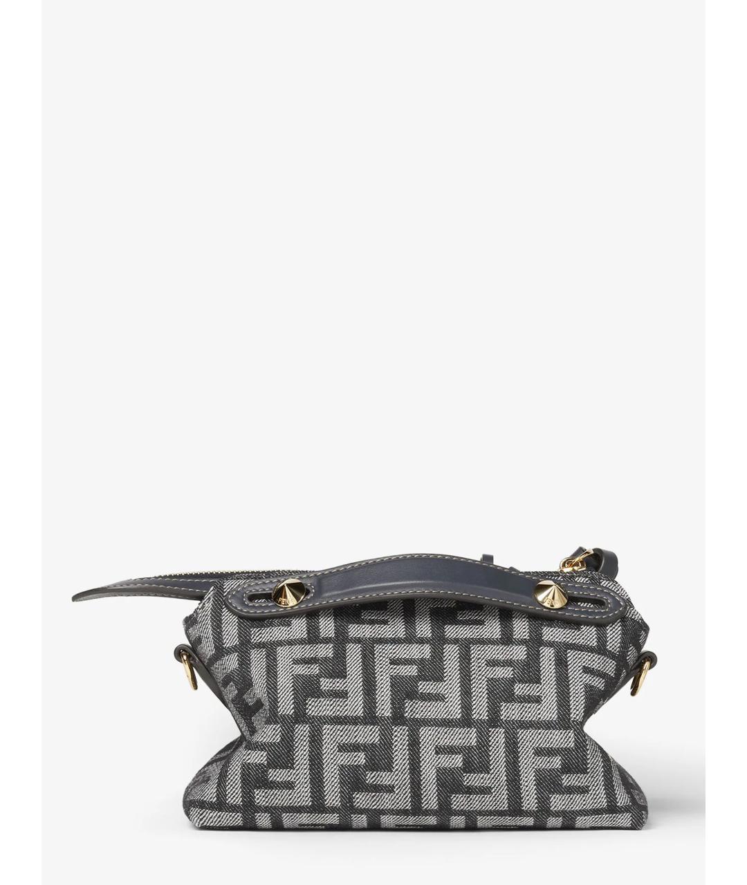 FENDI Синяя деним сумка тоут, фото 2