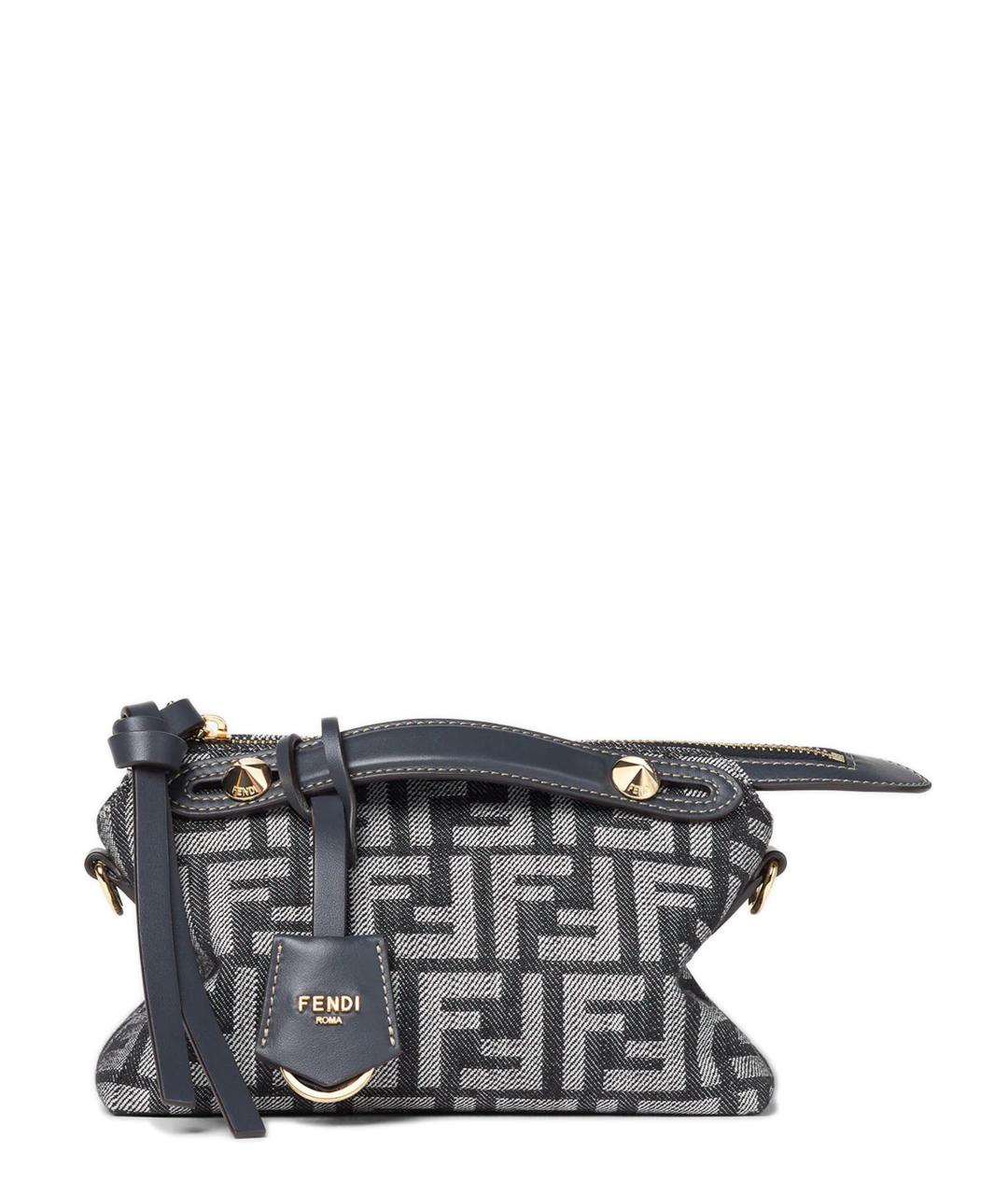 FENDI Синяя деним сумка тоут, фото 1