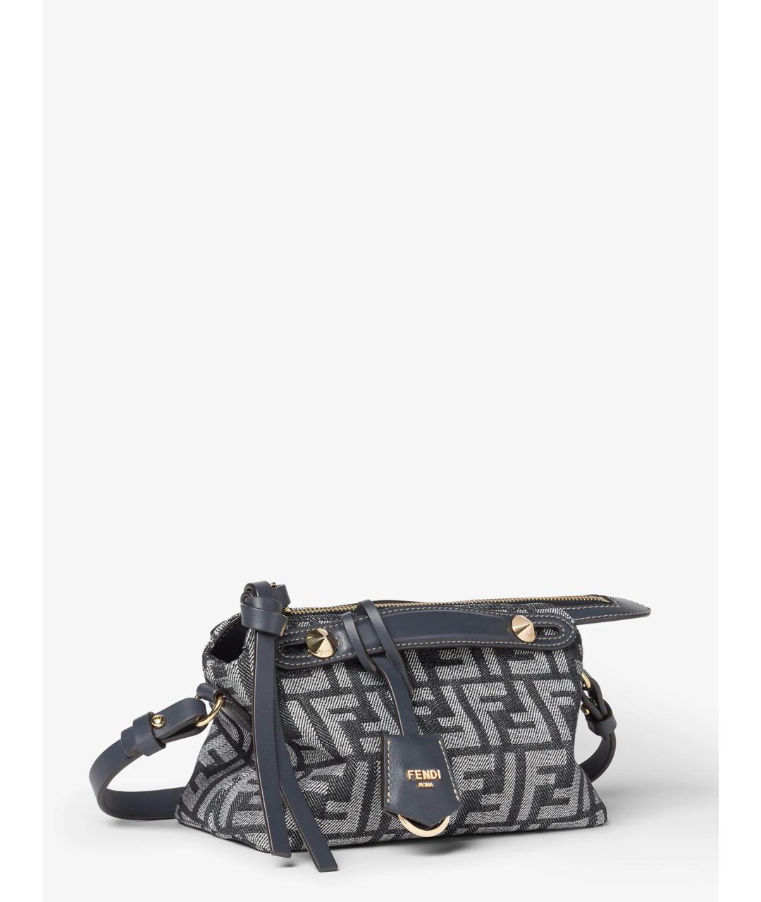 FENDI Синяя деним сумка тоут, фото 3