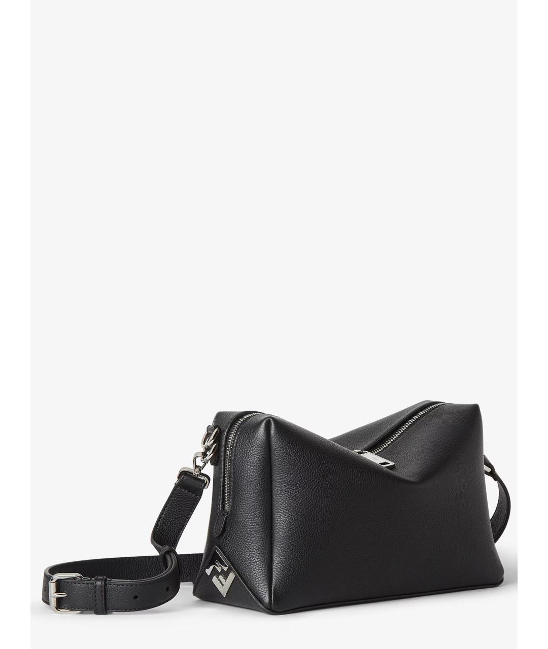 FENDI Черная кожаная сумка на плечо, фото 4