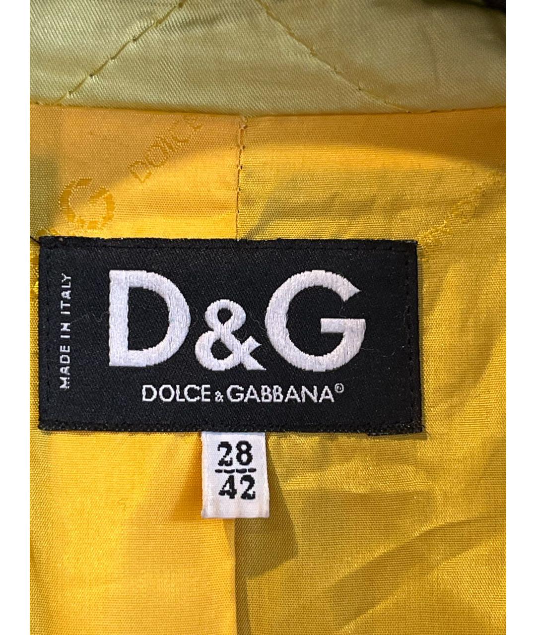 DOLCE&GABBANA Черное шерстяное пальто, фото 8