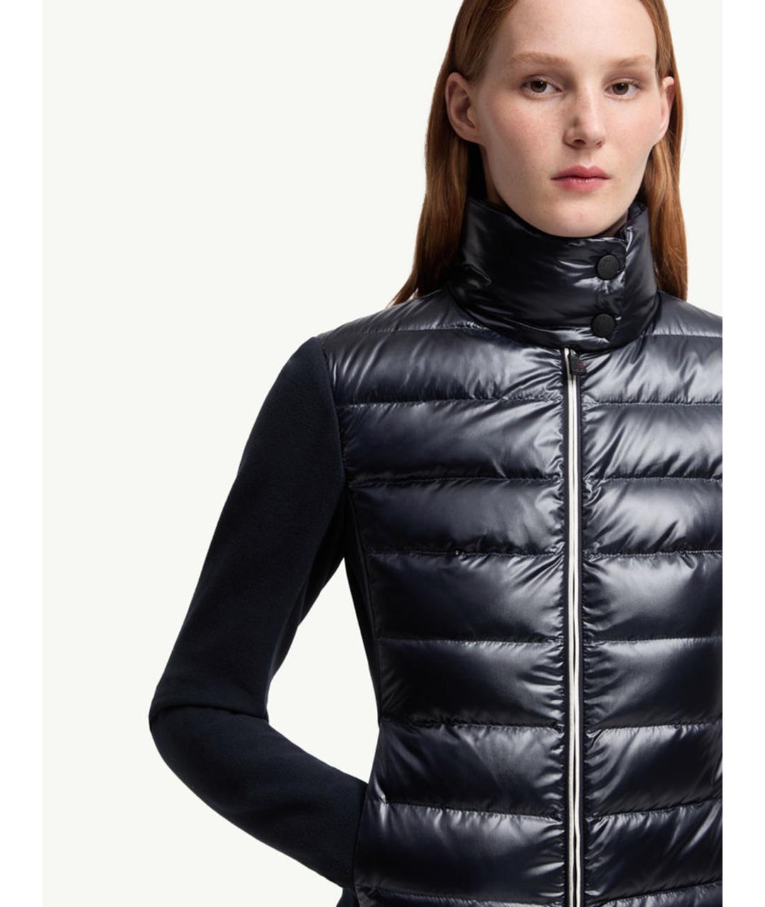 MONCLER Синий полиэстеровый кардиган, фото 5