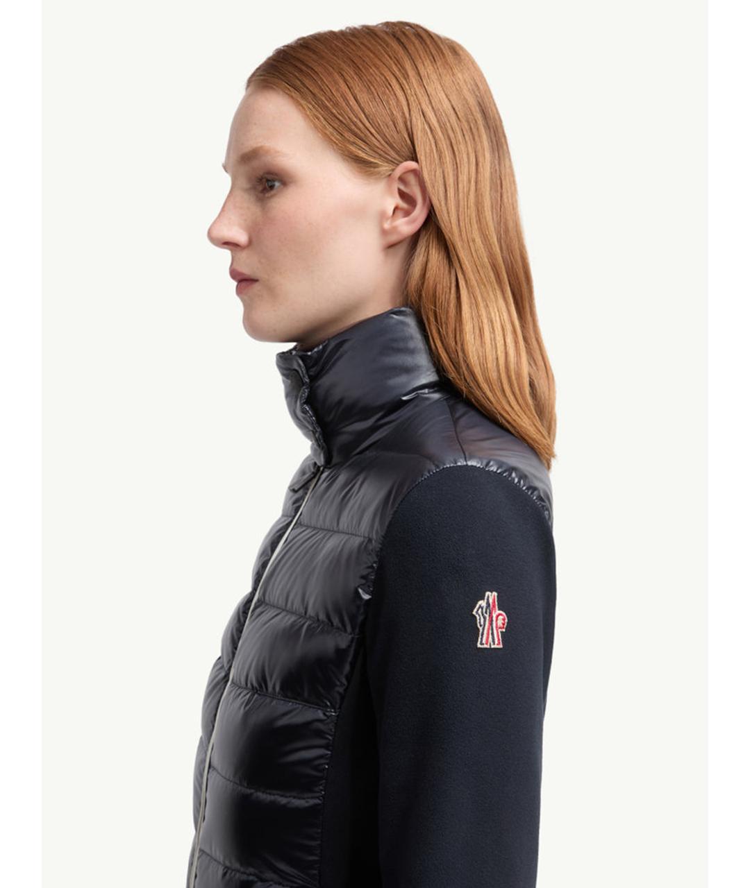 MONCLER Синий полиэстеровый кардиган, фото 6