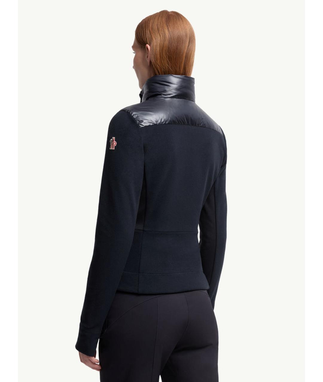 MONCLER Синий полиэстеровый кардиган, фото 4