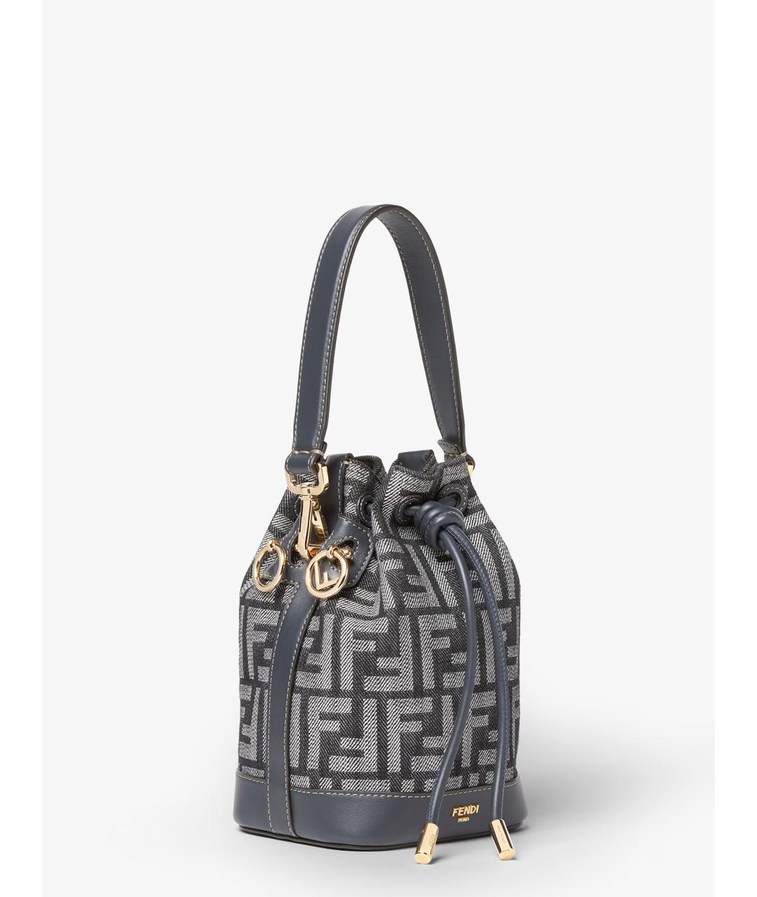 FENDI Синяя деним сумка тоут, фото 3