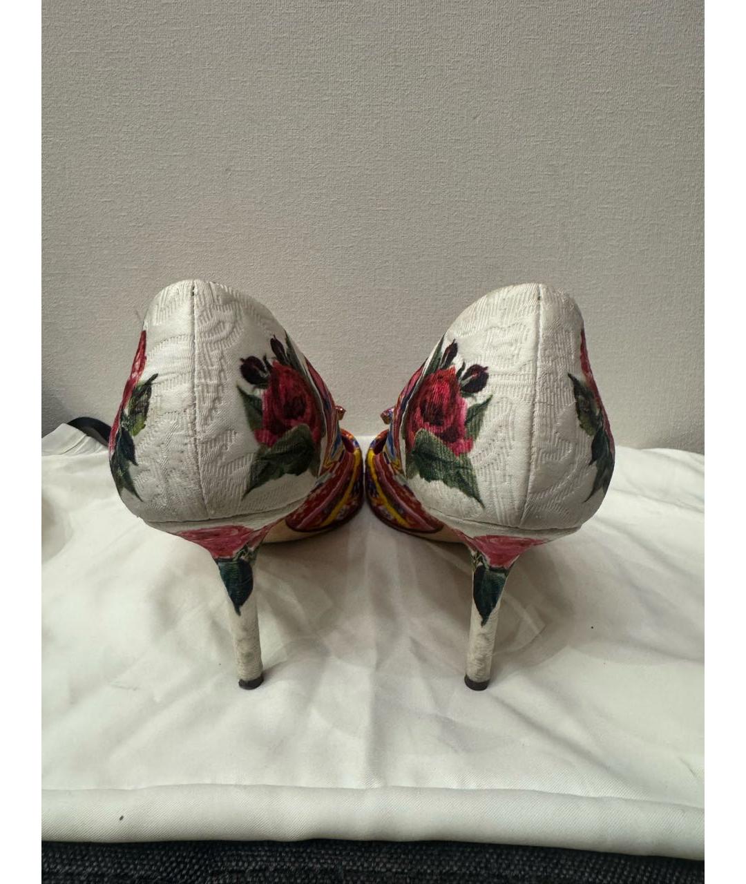 DOLCE&GABBANA Мульти текстильные туфли, фото 4