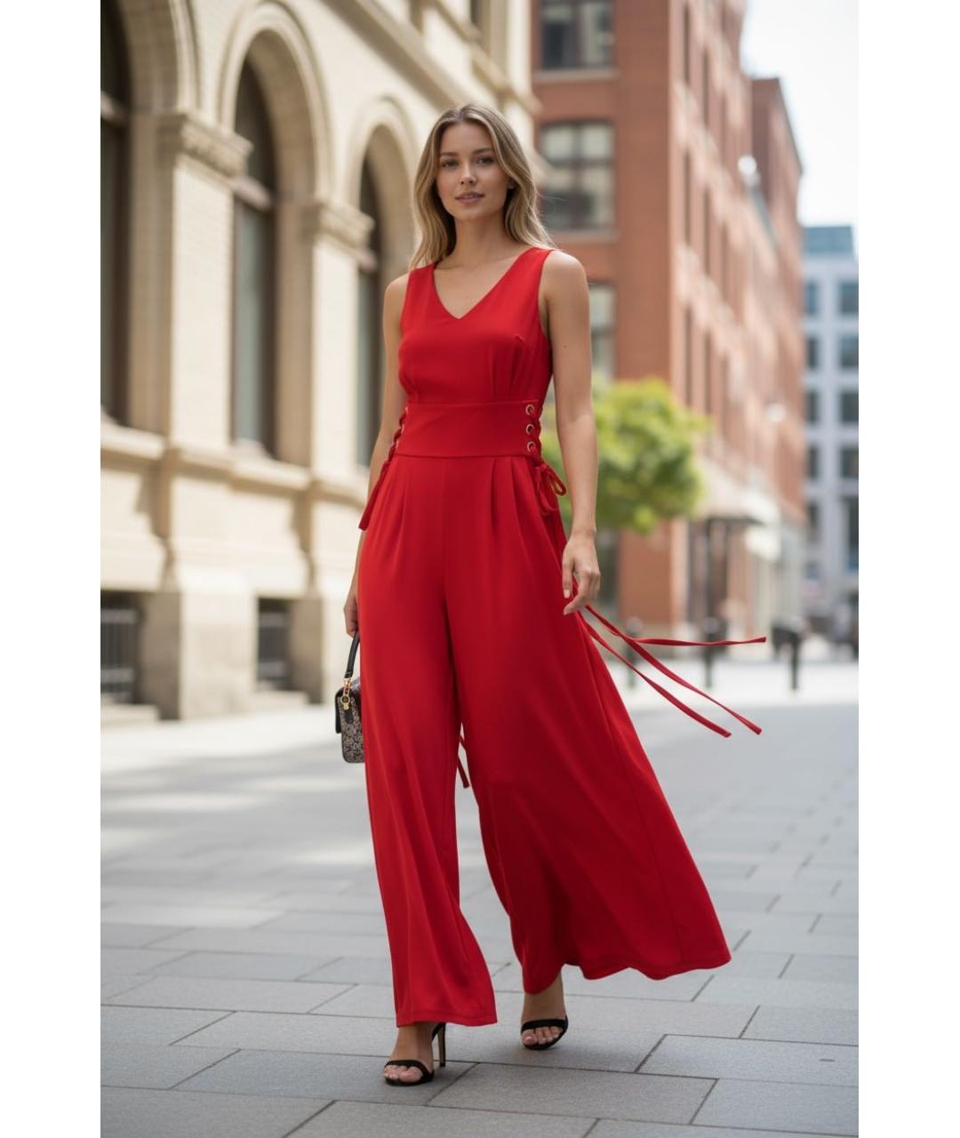 MICHAEL MICHAEL KORS Красный полиэстеровый комбинезон, фото 5