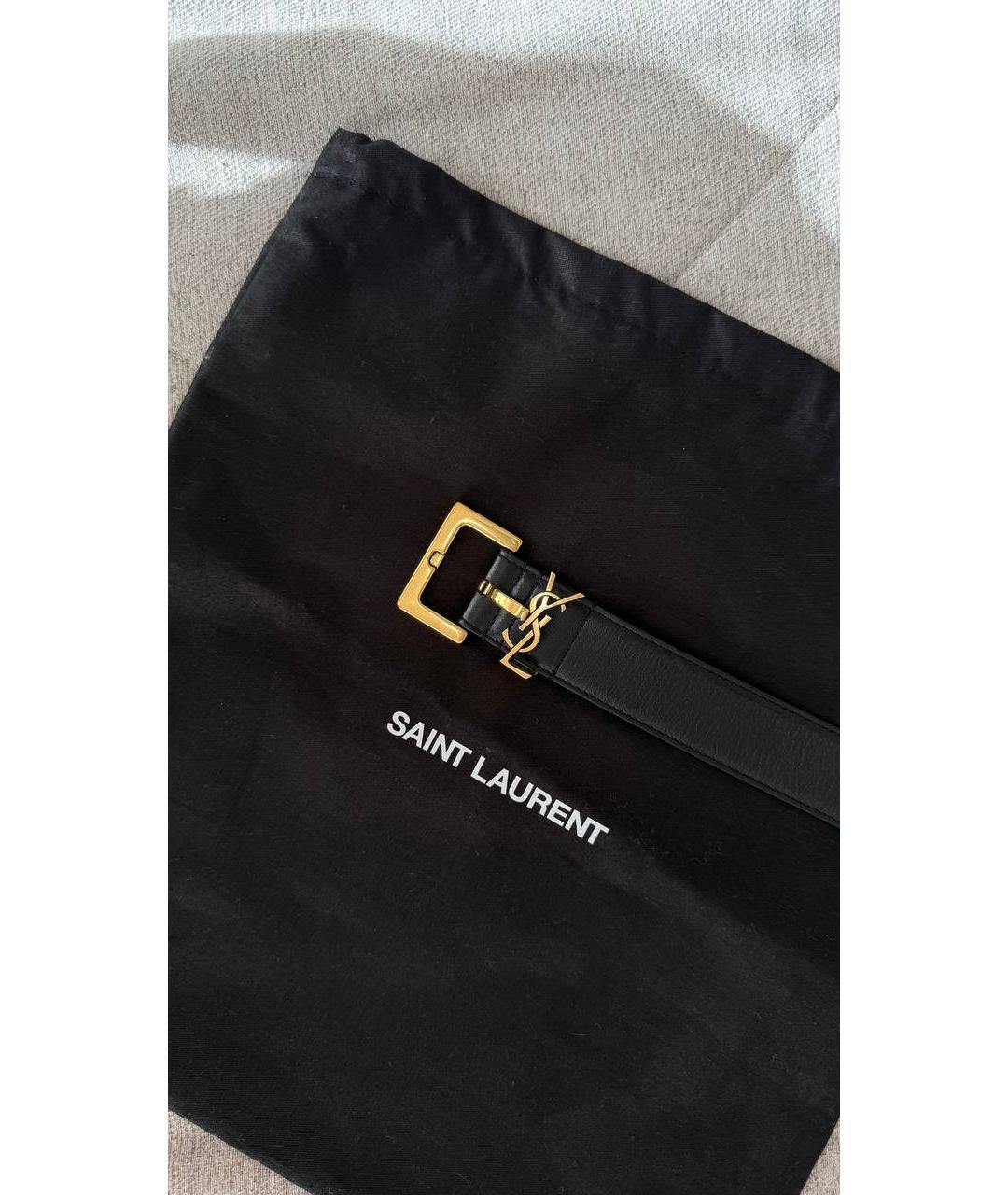 YVES SAINT LAURENT BEAUTY Черный кожаный ремень, фото 4