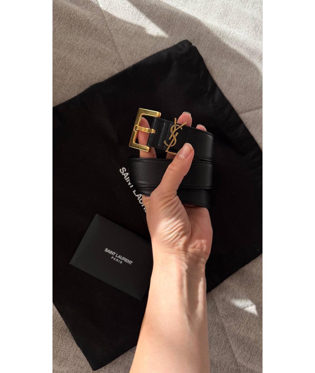 YVES SAINT LAURENT BEAUTY Черный кожаный ремень, фото 2